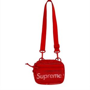 Supreme SS20 Dark Red Mesh Shoulder Bag Authentic *Sold Out* Unisex crossbody